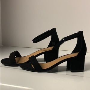 New Lane Bryant black block heel sandals 8 wide
